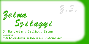 zelma szilagyi business card